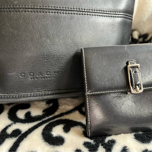Vintage Coach Tribeca Bucket Bag 9098 w/ wallet - Picture 2 of 11